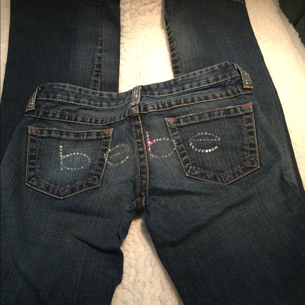 Bebe jeans with some bling